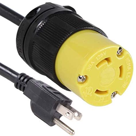 amp  volt rv power cord adapter  journeyman pro  male