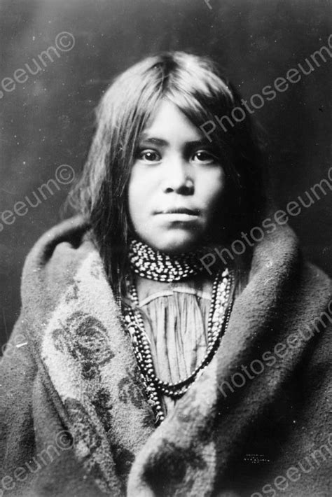 Beautiful Apache Native Indian Girl 4x6 Reprint Of Old Photo