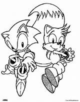 Coloring Tails Pages Sonic Print Popular Coloringhome sketch template