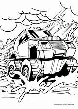 Wheels Coloring Hot Pages Print Truck Big sketch template