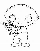 Stewie Coloring Griffin Pages Guy Family Gun Laser Color Cleveland Show Drawing Characters Cartoon Getcolorings Printable Brian Getdrawings Colouring Cartoons sketch template