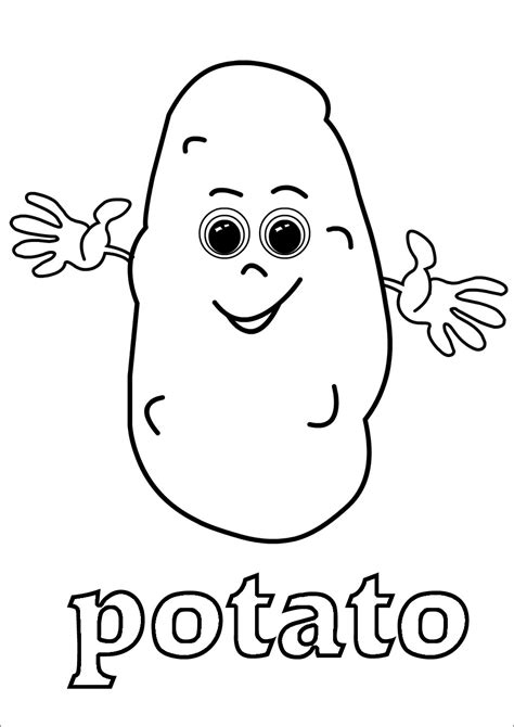 potatoes coloring pages coloringbay
