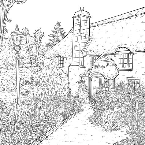 ideas  coloring cottage coloring page