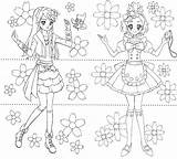 Precure Coloring Pages Princess Sailor Moon Choose Board Minami Haruka Glitter Force sketch template
