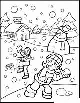 Coloring Snow Pages Nature Printable Kb sketch template