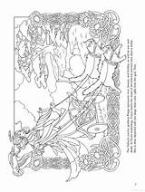 Coloring Pages Goddess Book Freya Sheets Greek Color Norse Warrior Books Colouring Printable Dover Adult Goddesses Ostara Egyptian Mandala Mythology sketch template