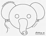 Elephant Mask Craft Masks Spring Ready Coloring Kids Animal Play Outside Face Book Materials Books sketch template