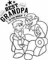 Coloring Grandpa Card Cards Grandfather Pages Printable Greeting Print Topcoloringpages Popular Stars sketch template