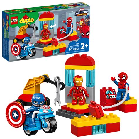 lego duplo super heroes lab  marvel avengers construction toy