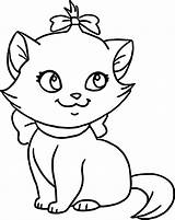 Kitty Coloriage Aristocats Coloringhome Getdrawings Worksheets sketch template