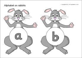 alphabet  rabbits sb sparklebox easter bunny crafts easter