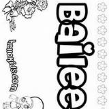 Bailee Coloring Pages Hellokids Name Bailey sketch template