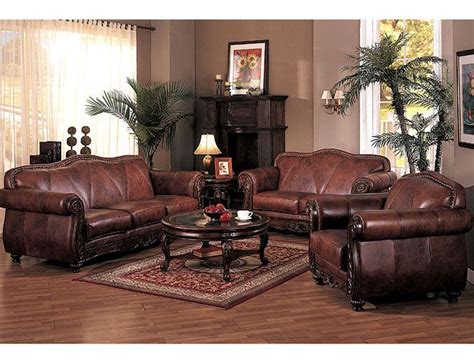french country living room decor leather leather living