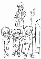 Conan Detective Cartone Animato sketch template
