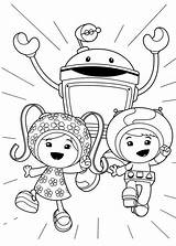 Umizoomi Team Coloring Awesome Color sketch template