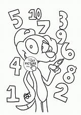 Coloring Pages Kids Math Numbers Counting Funny Printables Worksheets Fun Preschool Dog Printable Sheets Learning Book Children Choose Board sketch template