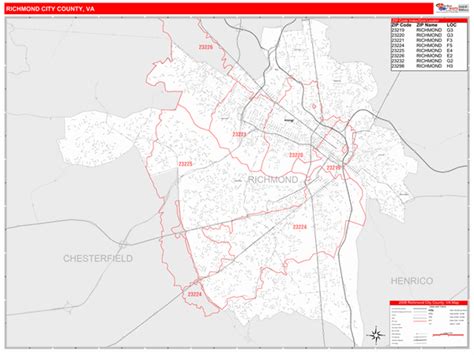 Richmond Va Zip Code Map Maping Resources