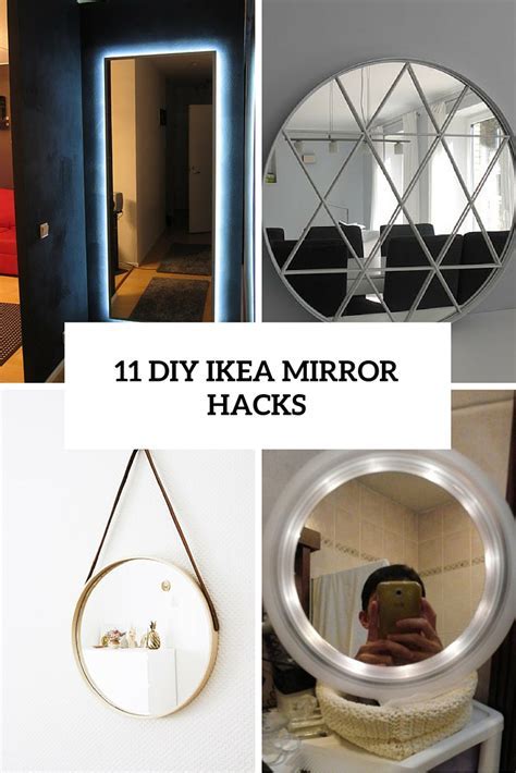 11 Beautiful DIY IKEA Mirrors Hacks To Try   Shelterness