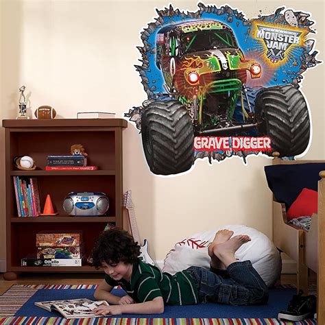 amazoncom grave digger wall decals
