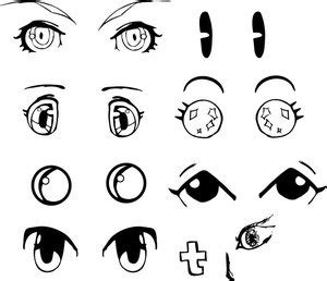 vector art anime eyes
