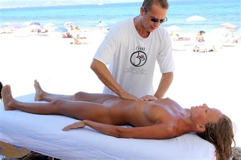 beach massage nude wife xxx sex photos