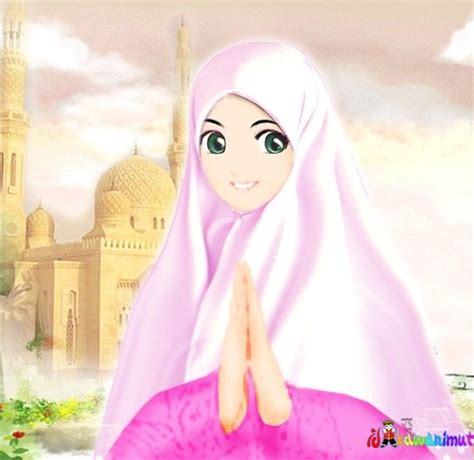 kumpulan gambar cewek cantik berjilbab gambar kartun muslimah wanita