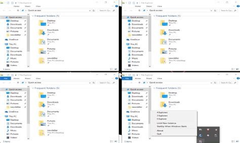 open multiple file explorer windows auto arrange  screen