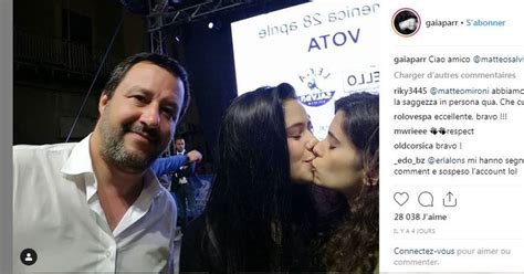 En Photo Avec Matteo Salvini Elles Sembrassent Pour Soutenir Les