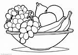 Fruits Coloring Pages Print sketch template