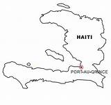 Haiti Map Coloring Color Country Area sketch template