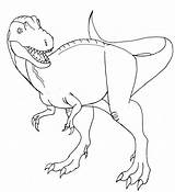 Gorgosaurus Line Deviantart sketch template