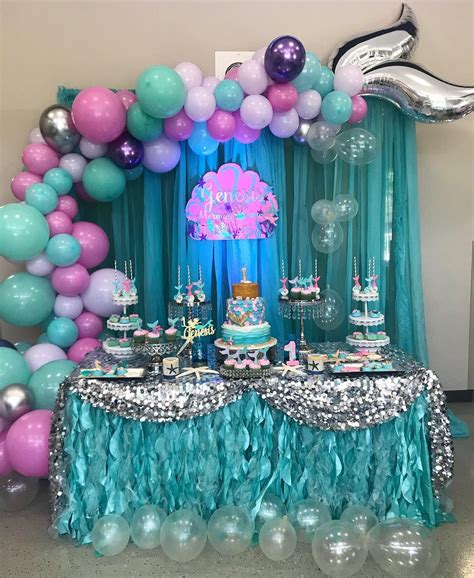mermaid glam birthday party event created  atdecorbyheidy mermaid
