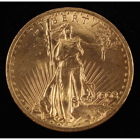 twenty dollar saint gaudens double eagle gold coin pristine