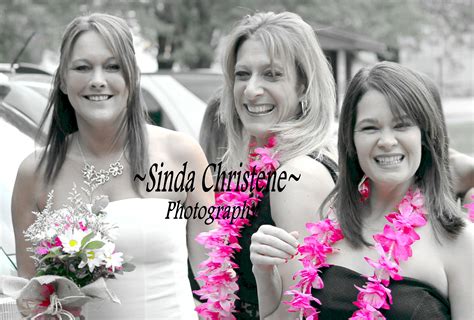 outdoor casual wedding bride and her maid of honor casual wedding
