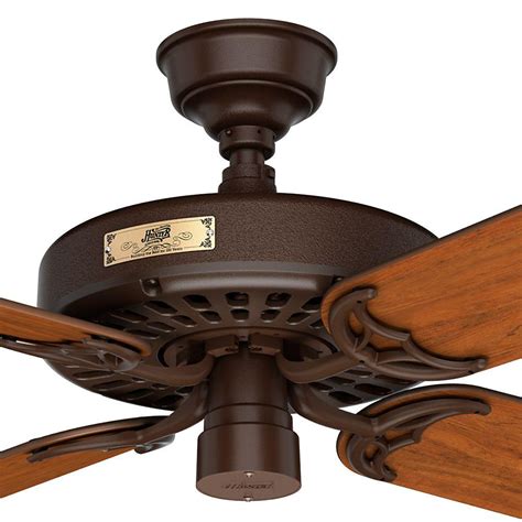 hunter original   indoor outdoor chestnut brown ceiling fan   home depot