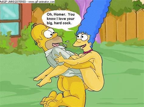rule 34 animated ass breasts clothes color day female homer simpson human insertion male marge