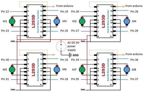 wiring diagram  dc motors  scientific diagram