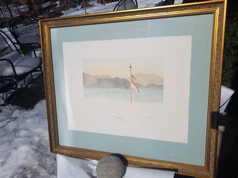 Signed Limited Edition Lithograph Of Watercolor By Prince Charles For