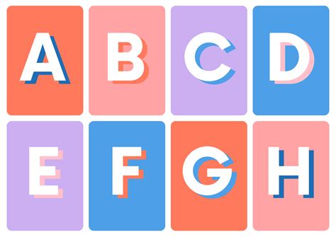 alphabet flash cards  printable