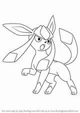 Glaceon Drawingtutorials101 sketch template
