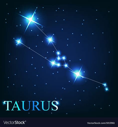 taurus zodiac sign beautiful bright royalty  vector