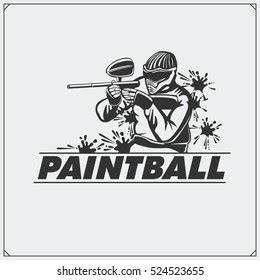 paintball logos images stock   objects vectors