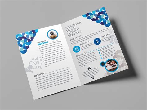 fancy bi fold brochure template  template catalog