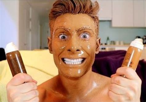man applies  layers  fake tanning spray   result  horrifying aol lifestyle