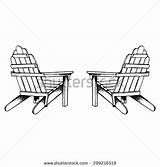 Adirondack Chair Clipart Chairs Beach Drawing Clip Vector Line Sketch Coloring Back Lawn Outdoor Pages Search Clipground Logo Hand Silhouette sketch template