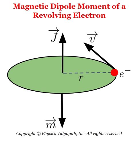 magnetic dipole moment   revolving electron physics vidyapith