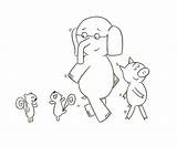 Elephant Piggie Coloring Pages Mo Willems Color Sheet Printable Book Google Sheets Search Party Invited Am Pigeon Awesome Coloringhome Friend sketch template