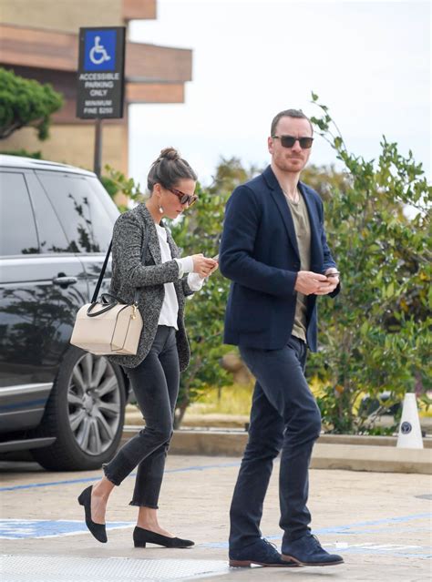 Alicia Vikander And Michael Fassbender Out For Lunch At