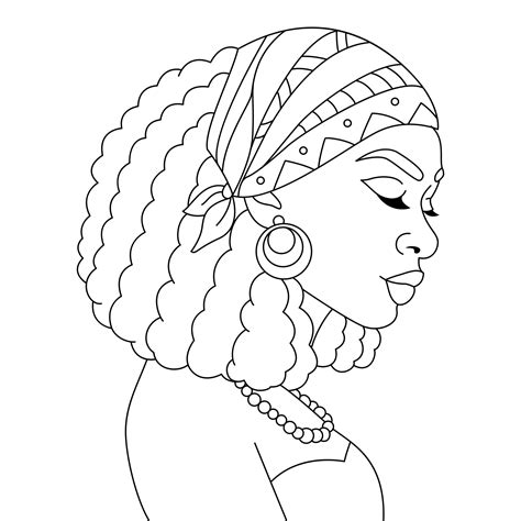 african black woman head wrap scarf bandana braids hairstyle afro girl
