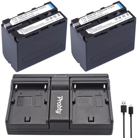 2pcs np f960 np f970 np f960 f970 battery usb dual charger for sony